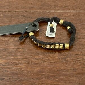 nwt j crew Black and Gold Beaded Bracelet